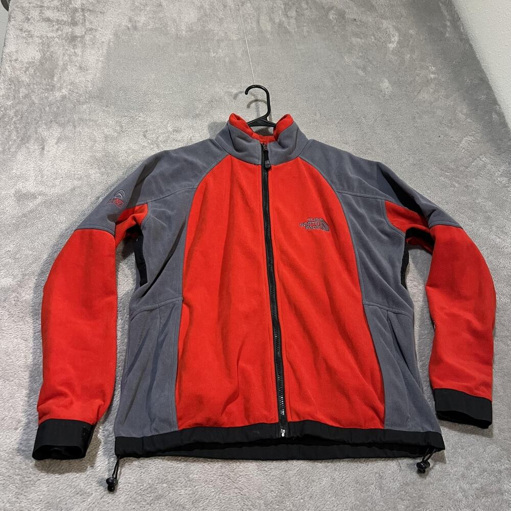 The North Face Summit Series Windstopper Fleece Jacket Full Zip Mens Medium Red